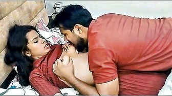 Desi babe red top tit sucking sex video