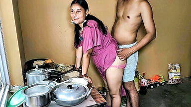 Pujaprem kitchen counter anal full scene