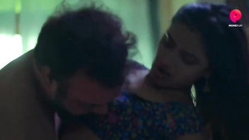 Indian housewife neck-kissing tease full scene