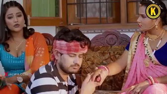 Saree MILFs rakhi threesome tease hardcore sex