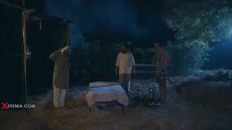 Indian brunette outdoor night threesome hardcore sex