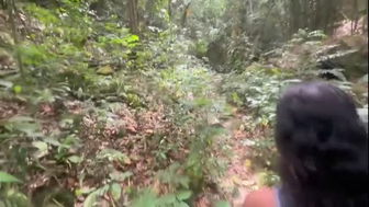 Forest trail doggy with stepsister uncut sex video