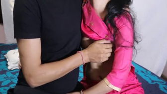 Indian couple in pink salwar hardcore sex